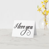 Carte Je t'aime (Fleur jaune)