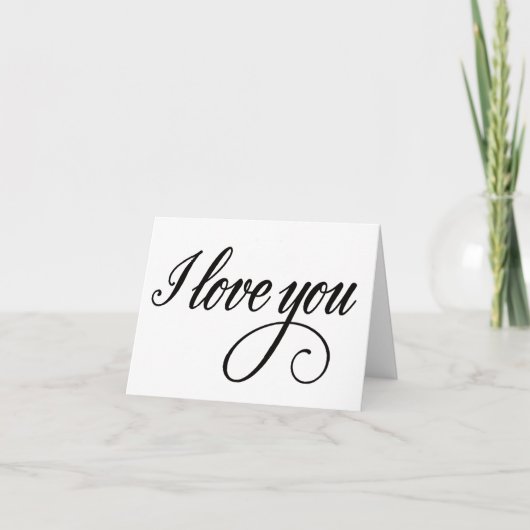 Carte Je t'aime (Devant)