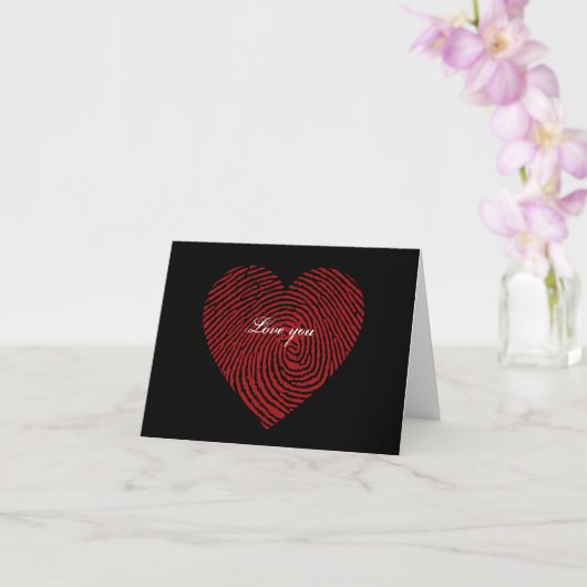Carte Je t'aime (Orchidée)