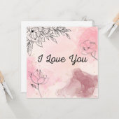 carte je t'aime (Devant/Arrière en situation)