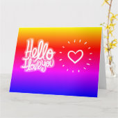 CARTE JE T'AIME (Fleur jaune)