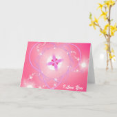 Carte Je T'Aime (Fleur jaune)