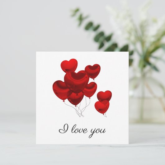 Carte Je t'aime (Debout devant)