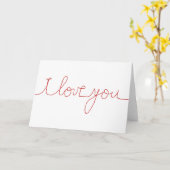 Carte Je t'aime (Fleur jaune)
