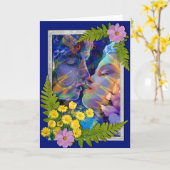 Carte Je t'aime (Fleur jaune)