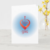 Carte Je t'aime (Fleur jaune)