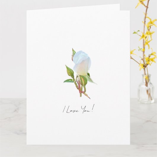 Carte Je T'Aime (Fleur jaune)