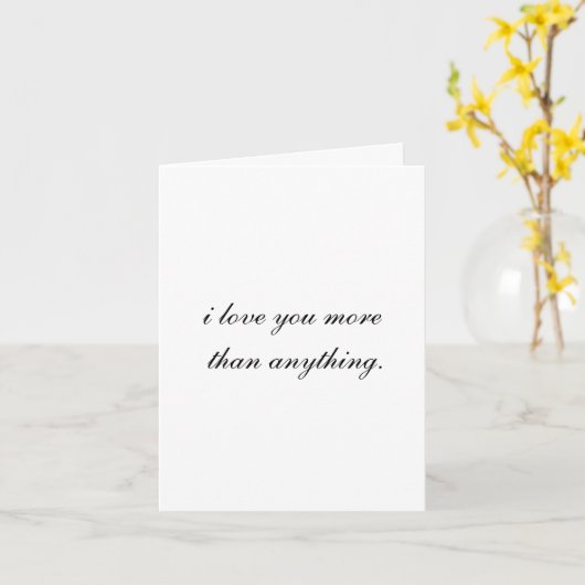 carte "Je t'aime" (Fleur jaune)