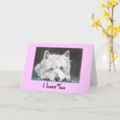 Carte Je T'Aime (Fleur jaune)