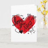 Carte Je t'aime (Fleur jaune)