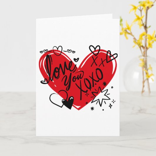 Carte Je t'aime (Fleur jaune)