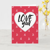 Carte Je t'aime (Fleur jaune)