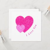 Carte Je T'Aime (Devant/Arrière en situation)