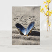 Carte Je t'aime (Fleur jaune)