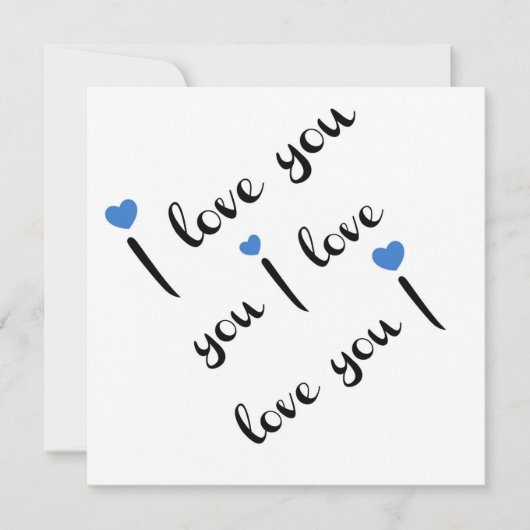 Carte Je T'Aime (Devant)