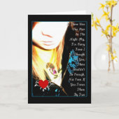 Carte Je t'aime (Fleur jaune)