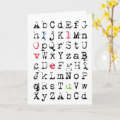 Carte Je t'aime (Fleur jaune)