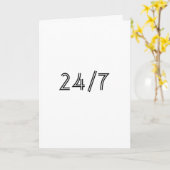 Carte Je T'Aime 24/7 (Fleur jaune)