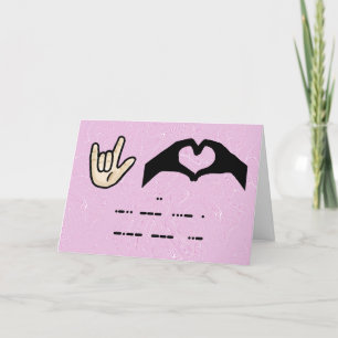 Carte Je T'Aime 3 Façons