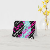 Carte Je t'aime à la lune et les cadeaux de retour (Fleur jaune)