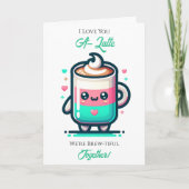 Carte Je t'aime A-Latte | Saint-Valentin (Devant)