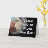 Carte Je t'aime à Pluton et au retour (Fleur jaune)