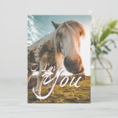 Carte Je t'aime avec l'air du Cheval (Debout devant)