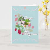 Carte Je t'aime beaucoup Berry (Fleur jaune)