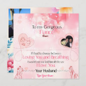 Carte Je t'aime Cadeau pour elle (Devant / Derrière)