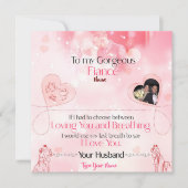 Carte Je t'aime Cadeau pour elle (Devant)