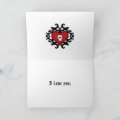 Carte Je t'aime coeur (Intérieur)