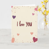 Carte Je T'Aime Coeur (Fleur jaune)