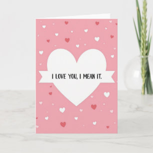 Carte Je T'Aime Cœurs