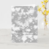 Carte Je t'aime coeurs romantiques d'anniversaire (Fleur jaune)