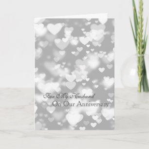 Carte Je t'aime coeurs romantiques d'anniversaire