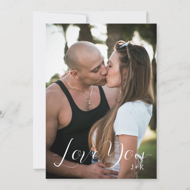 Carte Je t'aime, couple d'amour (Devant)