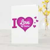 Carte Je T'aime Cousin·e·s (Fleur jaune)