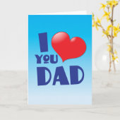 Carte Je t'aime DAD ! (Fleur jaune)