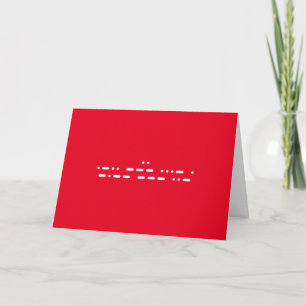 Carte "Je t'aime" dans Morse Code
