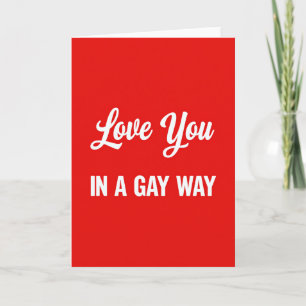 Carte Je T'Aime De Manière Gay