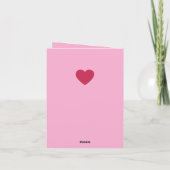 Carte "Je t'aime !" Douce friandise Saint-Valentin (Dos)