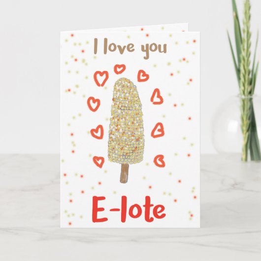 Carte Je t'aime elote (Devant)