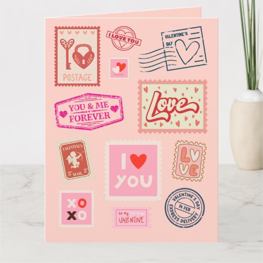 Carte Je t'aime Express Mail Timps Saint-Valentin (Devant)