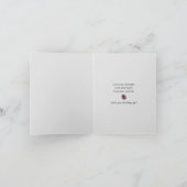 Carte Je t'aime, fille d'anniversaire ! Baies rouges de (Intérieur)