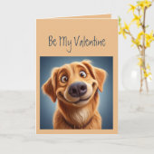 Carte Je t'aime Goofy en amour Cœurs de chien (Fleur jaune)