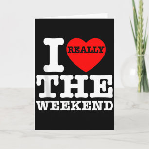Carte Je T'aime Heart Week-end Drôle Camping Couple Cade