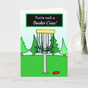Carte Je t'aime, Humour de Disc Golf, Panier à problèmes