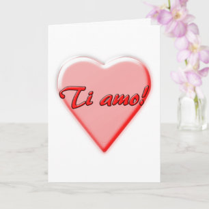 Carte Je t'aime, italien
