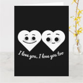 CARTE JE T'AIME, JE T'AIME AUSSI (Fleur jaune)