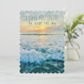 Carte : Je T'Aime Jusqu'À Ce Que L'Océan Se Sèche (Debout devant)